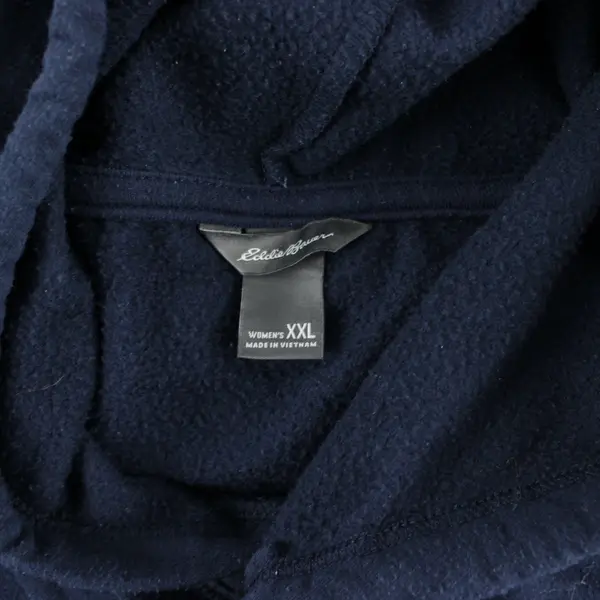 Eddie Bauer Women's XXL Navy Hoodie Ultrasoft 4-Way Stretch Pullover