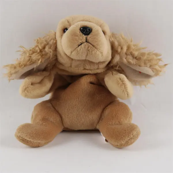 TY Beanie Babies Spunky 1997 Brown Cocker Spaniel Dog With Tag Plush Doll Toy