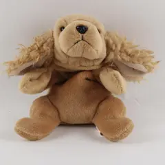 TY Beanie Babies Spunky 1997 Brown Cocker Spaniel Dog With Tag Plush Doll Toy