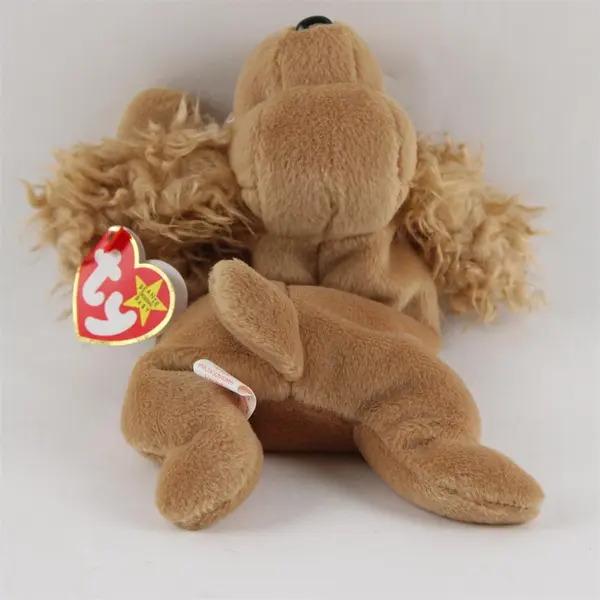 TY Beanie Babies Spunky 1997 Brown Cocker Spaniel Dog With Tag Plush Doll Toy