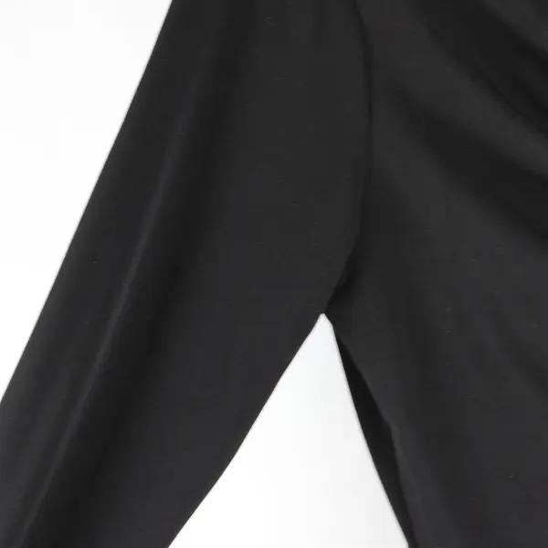 New York & Company Black V-Neck Front-Twist Long Sleeve Top Women's Size XS
