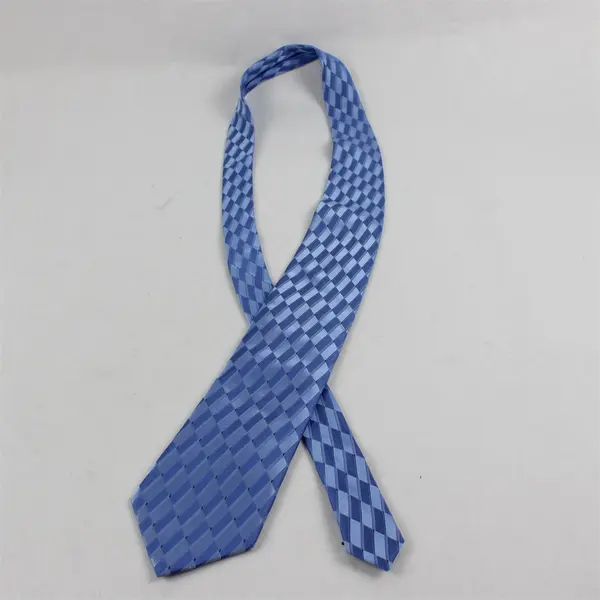 Perry Ellis Portfolio Men's 100% Silk Blue Geometric Tie