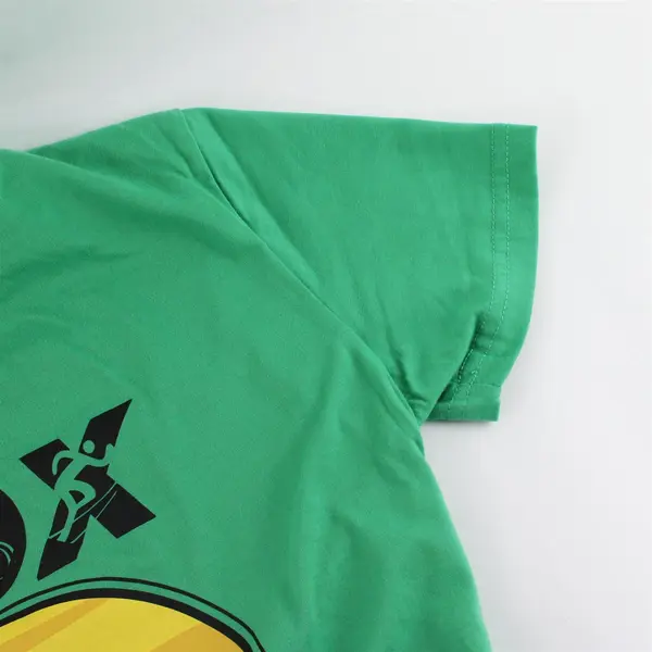 Women's L PDX Triathlon Graphic T-Shirt Green Cotton Tee