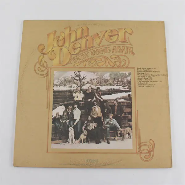 John Denver Back Home Again 12" Vinyl Record