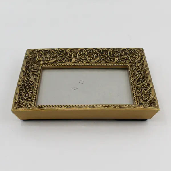 Vintage Gold Finish Ornate Tabletop Picture Frame 5"x7"