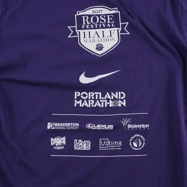 The Nike Tee Purple "Rose Festival Half Marathon" Short Sleeve T-Shirt Women's S