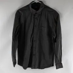 Dockers Black Gold/White Striped Button Down Long Sleeve Shirt Men's Size Medium