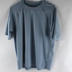 Glacier Men's Size Medium Performance T-Shirt Blue Athletic Polyester Spandex 