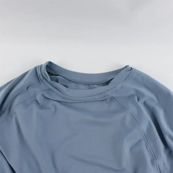 Glacier Men's Size Medium Performance T-Shirt Blue Athletic Polyester Spandex 