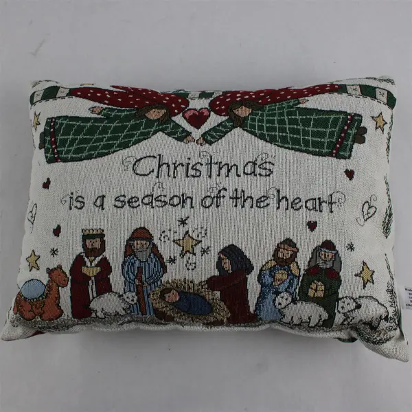 Riverdale Decorative Christmas Throw Pillow J52409 - Polyester, Cotton, Nylon. 