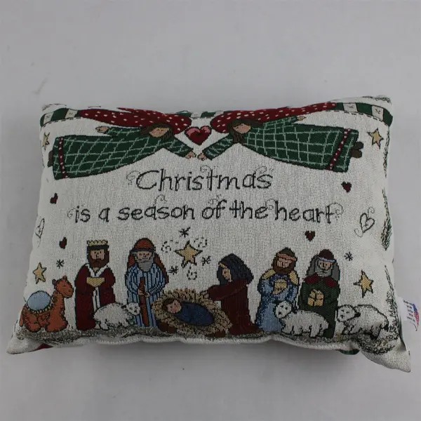 Riverdale Decorative Christmas Throw Pillow J52409 - Polyester, Cotton, Nylon. 
