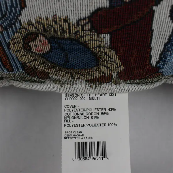 Riverdale Decorative Christmas Throw Pillow J52409 - Polyester, Cotton, Nylon. 
