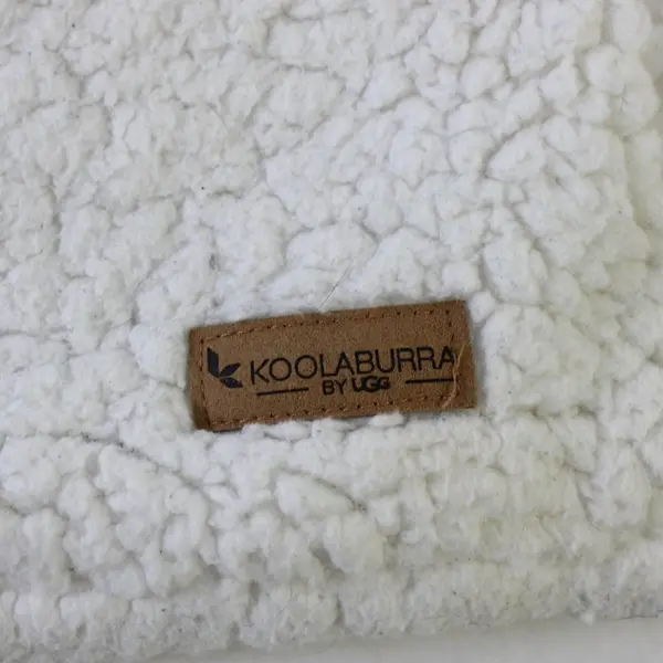 Set of 2 Koolaburra by Ugg Beige Plaid Sherpa Pillow Shams 21" x 26"