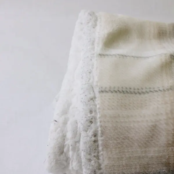 Set of 2 Koolaburra by Ugg Beige Plaid Sherpa Pillow Shams 21" x 26"