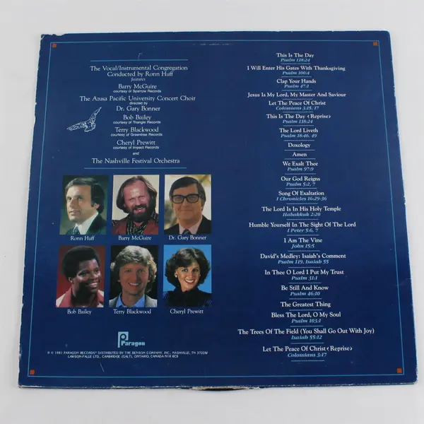 The Ronn Huff Vocal-Instrumental Congregation Exaltation 12" Vinyl LP