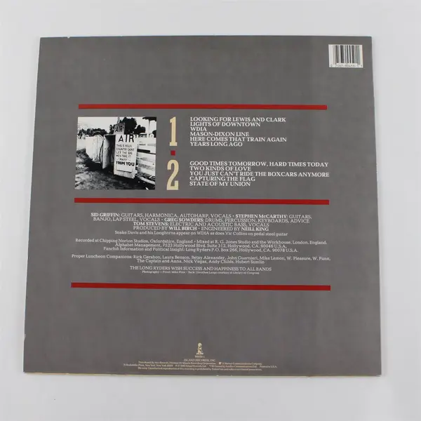 The Long Ryders ‘State Of Our Union’ 12" Vinyl Record