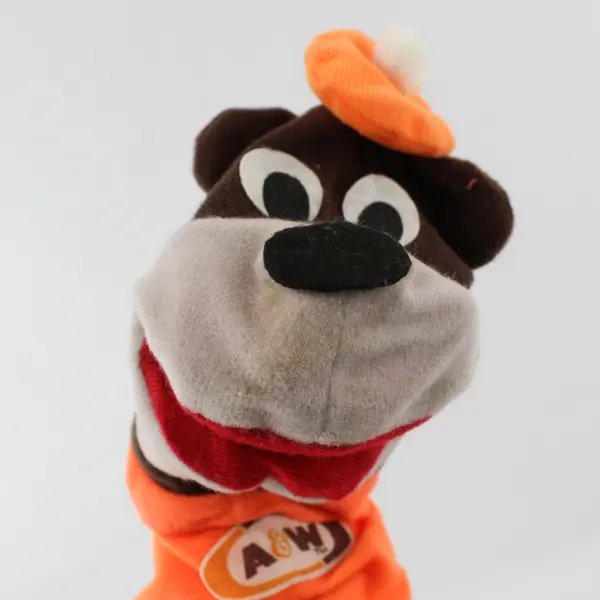 Vintage 1970s A&W Rooty The Great Root Bear Cloth Puppet