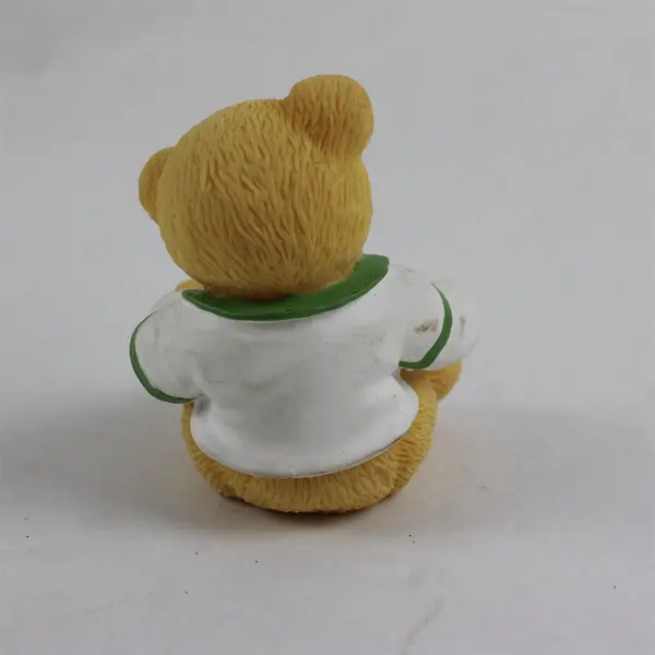 Vintage 1998 Enesco Cherished Teddy 3" Nicki The Number Bear Plastic Squeak Toy