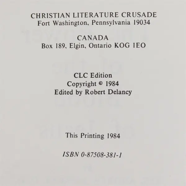Vintage The Power of the Blood of Jesus by Andrew Murray 1984 Paperback Good