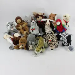 Vintage Lot of 15 Coca Cola Bean Bag Animal Plush Toys