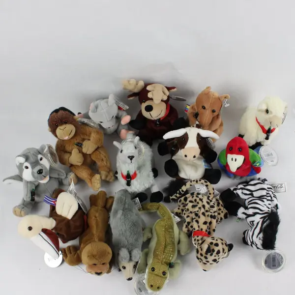 Vintage Lot of 15 Coca Cola Bean Bag Animal Plush Toys
