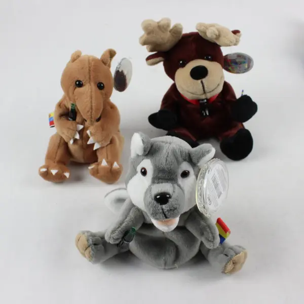 Vintage Lot of 15 Coca Cola Bean Bag Animal Plush Toys