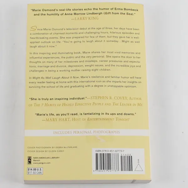 Might As Well Laugh About It Now Marie Osmond Marcia Wilkie 2009 Paperback