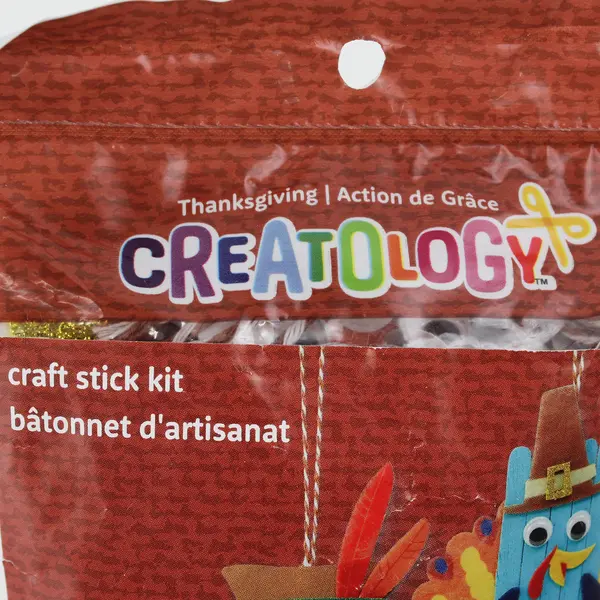 Creatology Craft Stick Kit Thanksgiving Makes 12 Crafts, New 