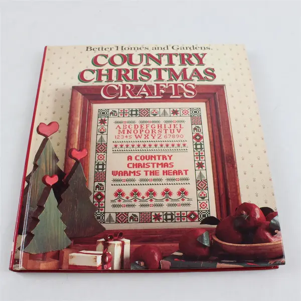 VTG Better Homes and Gardens Country Christmas Crafts 1st Edition 1989 HC Good 