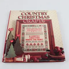VTG Better Homes and Gardens Country Christmas Crafts 1st Edition 1989 HC Good 