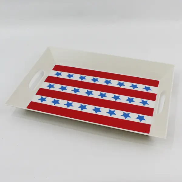Creative Converting Patriotic 14in Melamine Serving Tray 05-4013