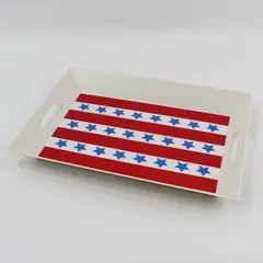 Creative Converting Patriotic 14in Melamine Serving Tray 05-4013