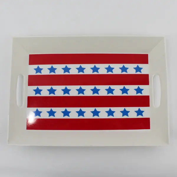 Creative Converting Patriotic 14in Melamine Serving Tray 05-4013