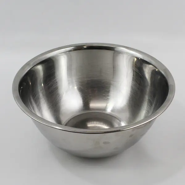 AMCO Lot of 3 Metal Mixing Bowls Stainless Steel 4QT, 6QT, 8QT