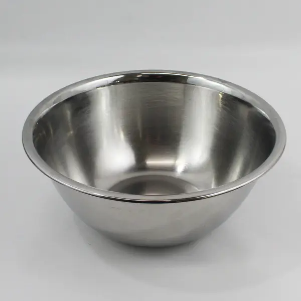 AMCO Lot of 3 Metal Mixing Bowls Stainless Steel 4QT, 6QT, 8QT