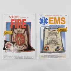 Lot of 2 Roberts Company Inc Catalogs EMS #24 2006 Fire Rescue #143 2006