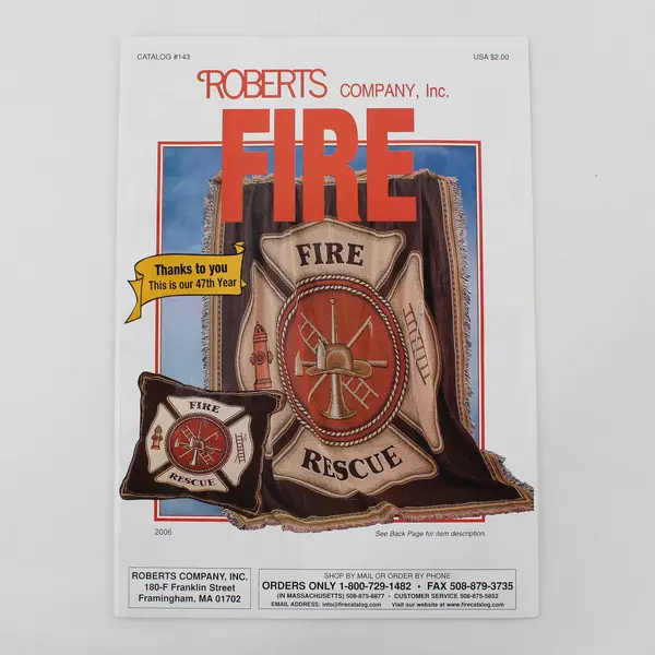 Lot of 2 Roberts Company Inc Catalogs EMS #24 2006 Fire Rescue #143 2006