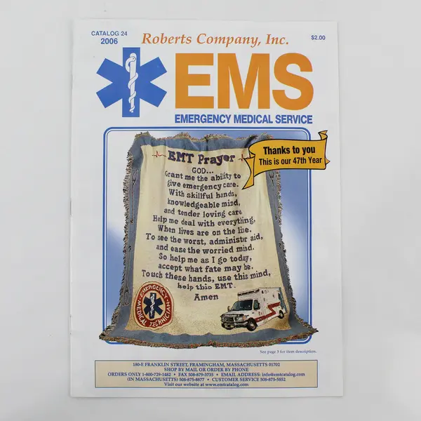 Lot of 2 Roberts Company Inc Catalogs EMS #24 2006 Fire Rescue #143 2006