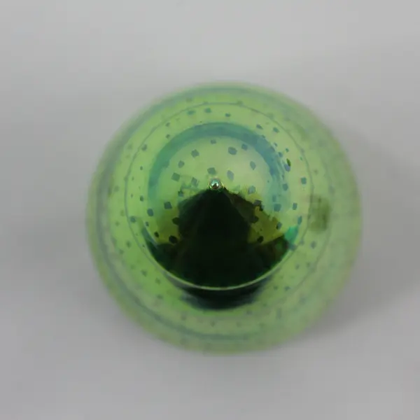 Green Metallic Mercury Glass Christmas Tree Sculpture Lights Up