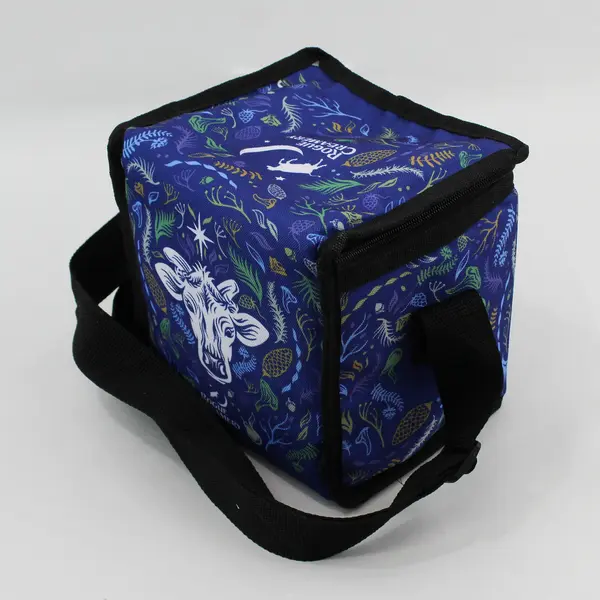 Rogue Creamery Flora The Cow Blue Vinyl Insulated Lunch Bag
