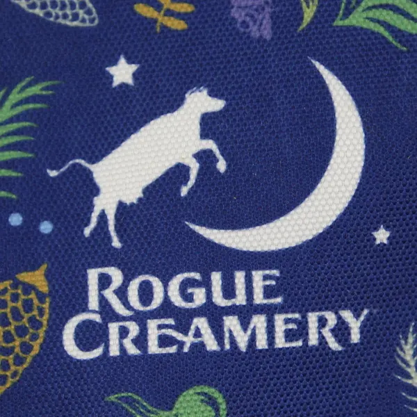 Rogue Creamery Flora The Cow Blue Vinyl Insulated Lunch Bag