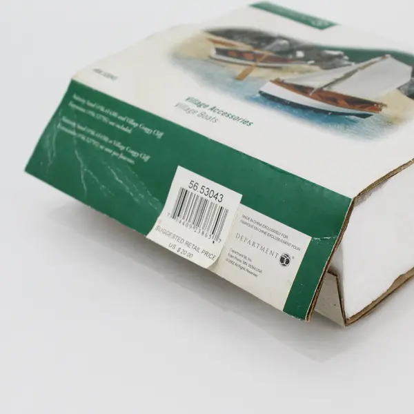 2002 Dept 56 Village Accessories Village Boats 53043