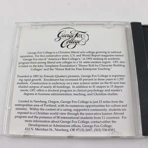 Now Unto Him: Dayspring (CD 1994 George Fox College) 