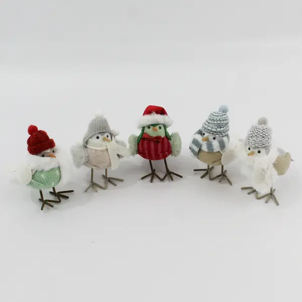 2022 Set of 5 Target Wondershop Featherly Friends Christmas Bird figurines