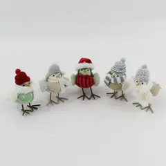 2022 Set of 5 Target Wondershop Featherly Friends Christmas Bird figurines