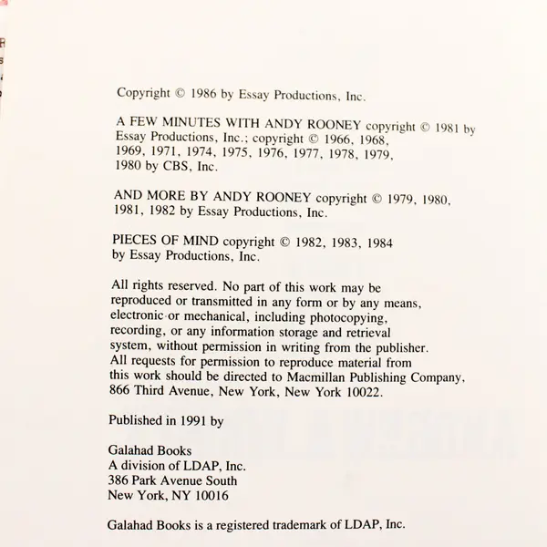 The Most of Andy Rooney - Hardcover By Rooney, Andy
