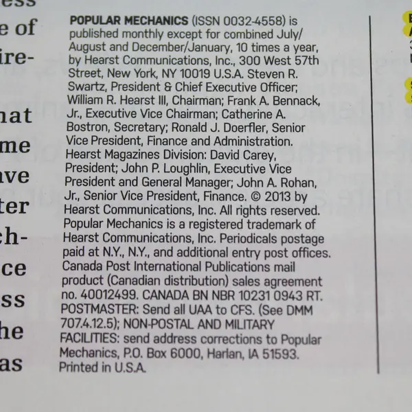 Lot Of 7 Popular Mechanics Magazine April May June July/Aug Sept Oct Nov 2013