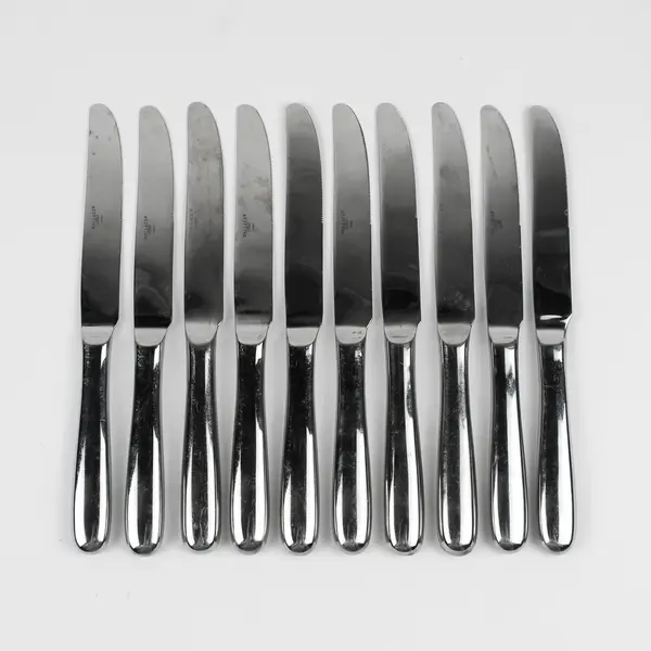 Lot Of 10 Continental Classic Wallace French Hollow Knives Stainless Steel 