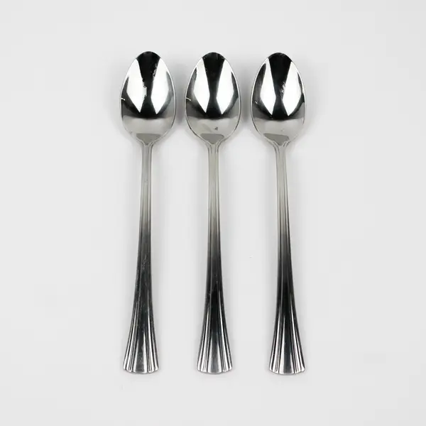 Lot of 3 Reed & Barton Brookshire Stainless Iced Tea Spoons 7.75 Inches