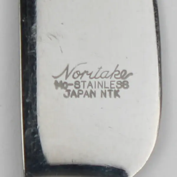 VTG Lot of 2 Noritake Rosalie Pattern Stainless Butter Knives 7.75 Inches Rare
